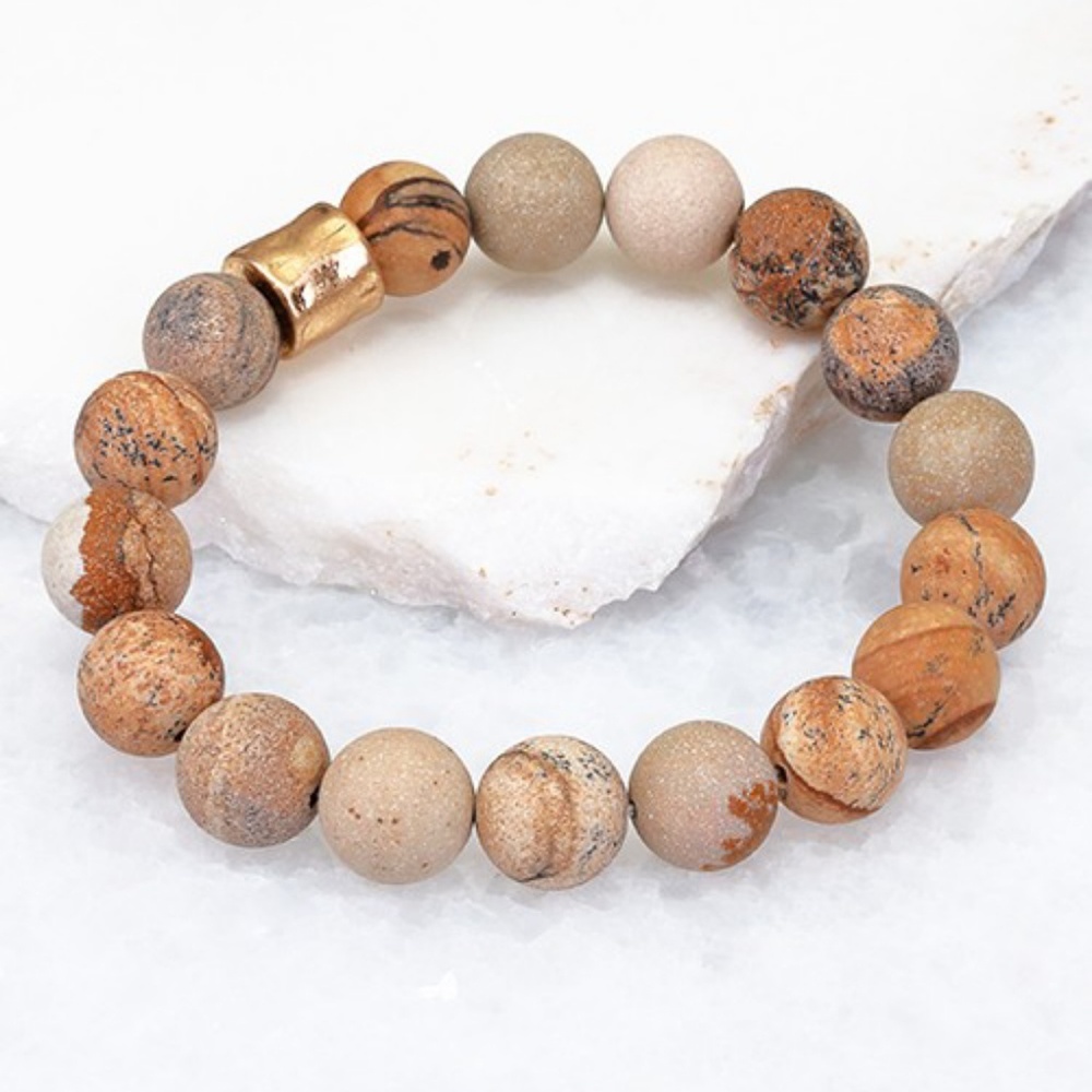 Natural stone beaded stretch Bracelet jewelry - Picture 8 of 8